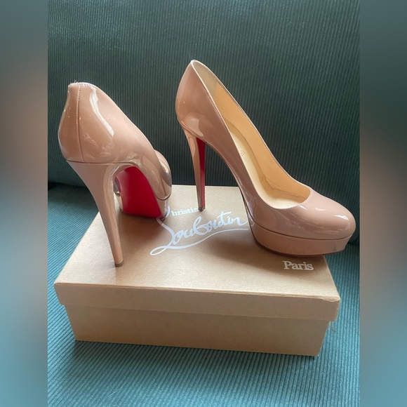 Nude Christian Louboutin Bianca 140 Platform heels size 40 - Picture 4 of 9